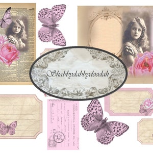 The Beauty Fair 25 page Junk Journal Printable Kit Pink Vintage Images complete Kit Scrapbooks Travellers Notebooks digital Cards Albums image 5