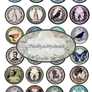 VINTAGE CIRCLES Toppers Cartes de correspondance Enveloppes et étiquettes Coupes difficiles - Fleurs vintage Thème Coupes difficiles paperasse Billets Roses Dames Rose