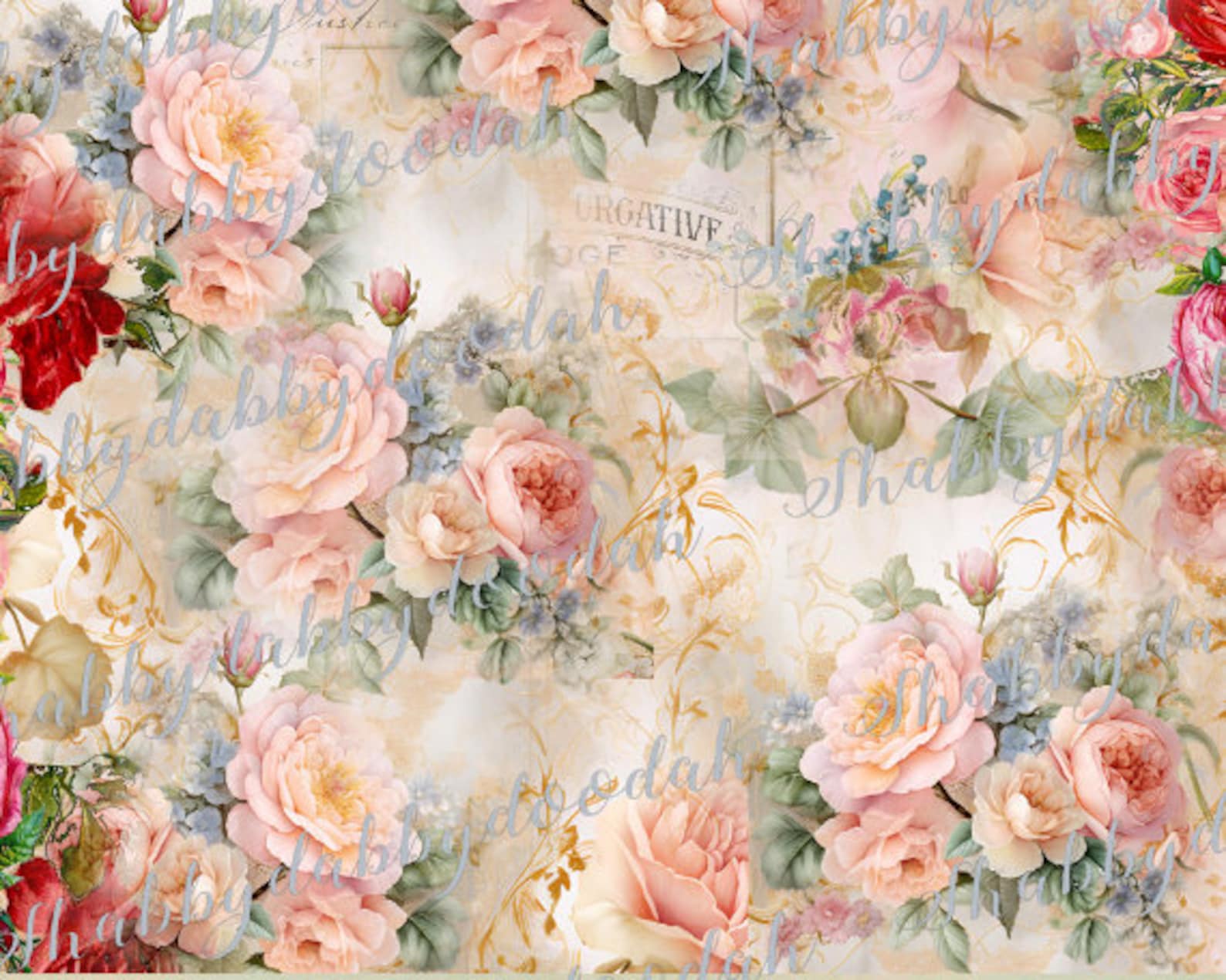 32 Pg the PINK ROSES COLLECTION Beautiful Background Pages Themed ...