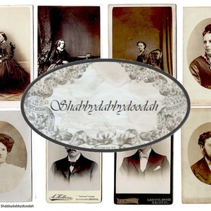 3 Pg Vintage PEOPLE SET 4 Fotos Tarjetas de Diario Cortes Fussy Tarjetas de Diario Basura Diario Imprimible - Fabricación de Tarjetas Etiquetas Efímeras Conjunto Completo