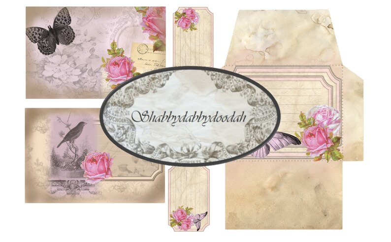 The Beauty Fair 25 page Junk Journal Printable Kit Pink Vintage Images complete Kit Scrapbooks Travellers Notebooks digital Cards Albums image 9