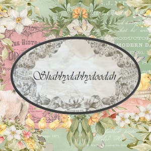 14 Pg SPRINGTIME in Spring Thème Papiers & Floral Pink Digital Print Background Pages Journaling Cards Junk Printable