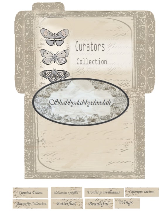 Kit digitale stampabile con ali di farfalla per diario indesiderato, fogli  di collage digitale di farfalle, diario indesiderato di farfalle vintage,  carta per diario indesiderato -  Italia
