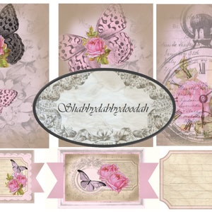 The Beauty Fair 25 page Junk Journal Printable Kit Pink Vintage Images complete Kit Scrapbooks Travellers Notebooks digital Cards Albums image 2