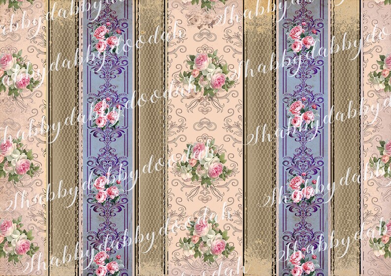 Regency Pattern Paper Sheets 33 Pg the REGENCY ERA Collection Beautiful Background Pages Themed ...