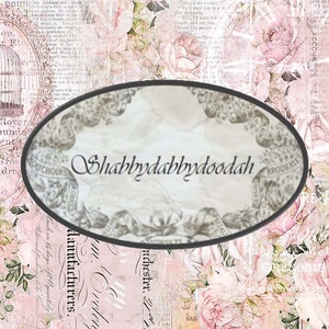 21 pg COLLEZIONE SHABBY CHIC Bellissime pagine di sfondo Stampa digitale a tema Floreale Rosa Schede di diario Diario spazzatura stampabile Rosa
