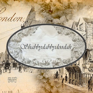 21 pg COLEÇÃO VITORIANA DE LONDRES Páginas de fundo vintage Impressão digital temática Cartões de diário rosa Diário de lixo Ruas imprimíveis