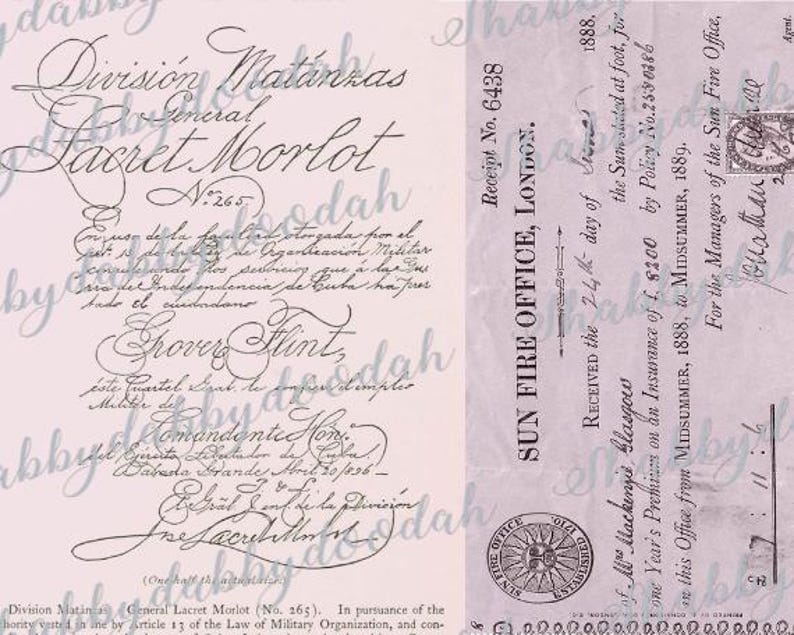 Peut inclure: Un re&ccedil;u d'assurance vintage du Sun Fire Office &agrave; Londres, dat&eacute; de 1888. Le re&ccedil;u est pour le num&eacute;ro de police 2550386 et pour une somme de 8&nbsp;200 &pound;. Le re&ccedil;u est sign&eacute; par M. Mackenzie, Glasgow.