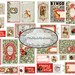 Festive Frolics 27 page Christmas Junk Journal Printable Kit Vintage Images - complete Notebooks digital Digi Xmas Fussy Cuts Santa Xmas 