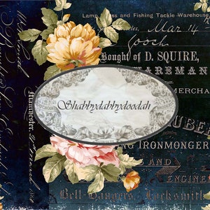 16 pg simples e floral vintage bill cabeçalhos fatura papelada diário cartões lixo diário impressão etiquetas efêmeras conjunto completo