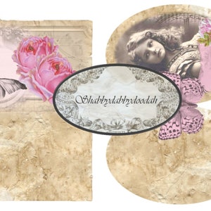 The Beauty Fair 25 page Junk Journal Printable Kit Pink Vintage Images complete Kit Scrapbooks Travellers Notebooks digital Cards Albums image 7