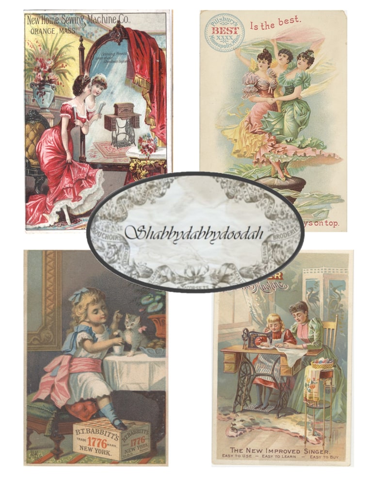 8 Pg VICTORIAN EPHEMERA PIECES Set 2 Vintage Ephemera Stamps Etsy