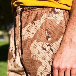 Pantalones cortos de malla con monograma LZ de Hoochie Daddy (talla de hombre)