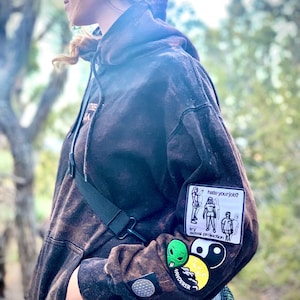 サードアイパッチ パーカー ブラック アメリカ製 オーガニックコットン