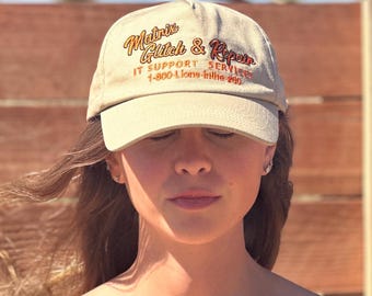 Glitch Matrix Baumwolle 90er Jahre Hut