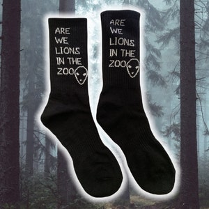 Are We Lions In The Zoo Socks