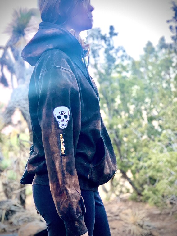 Third Eye Patch Hoodie BLACK Made in the USA Organic Cotton - Etsy