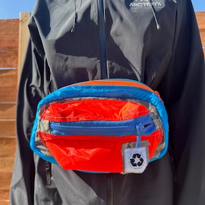 Recycled Upcycled Parachute Fanny Pack Waist Bag Made In The USA
