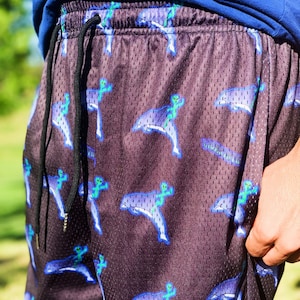 Hoochie Daddy Alien Dolphin Shorts (Mesh Shorts)
