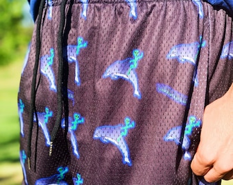 Pantaloncini Hoochie Daddy Alien Dolphin (pantaloncini in rete)