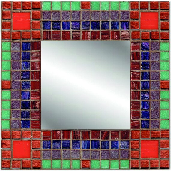 Autumn Bronze Mosaic Mirror Kit 190mm Square