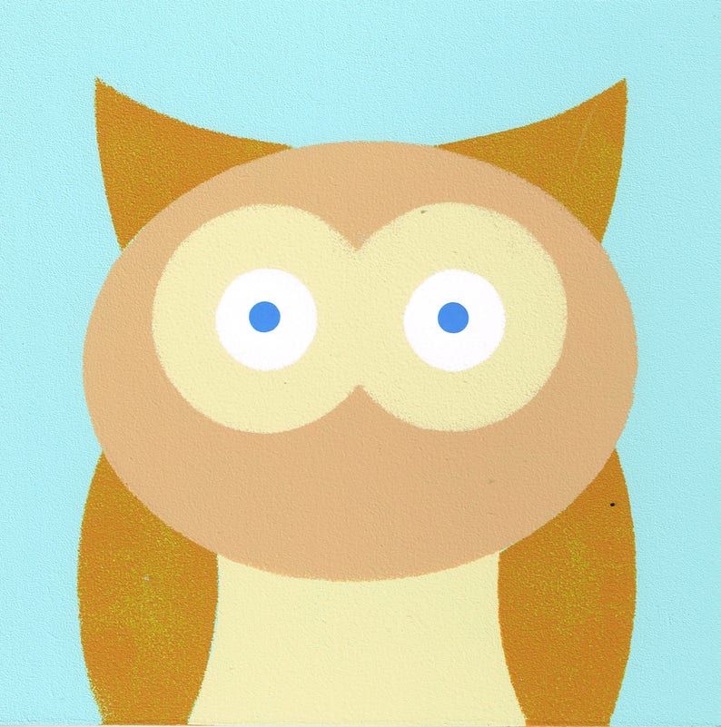 Owl Mosaic Fun Kit 190mm Square Etsy