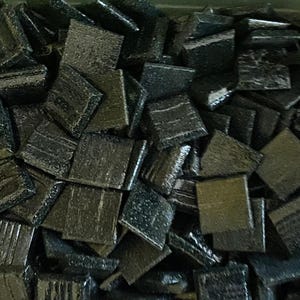 20mm Liquorice Bisazza Mosaic Glass Tiles  - 75 tiles. Amazing value for genuine Italian tiles!