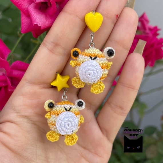 Frog earrings etsy online