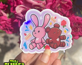 OHSHC Ouran High School Anime Kawaii Sticker, Usa-chan and Kuma-chan, Shojo Manga