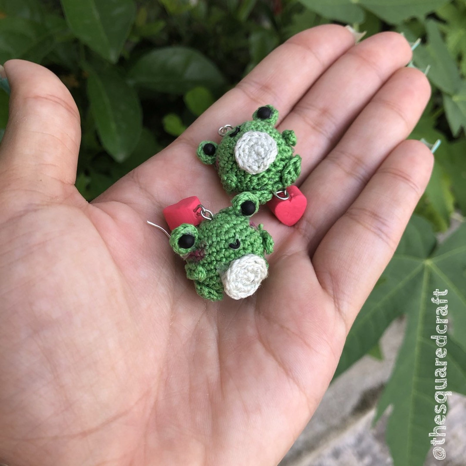 Crochet Earrings Amigurumi Earrings Cute Amigurumi Crochet Etsy