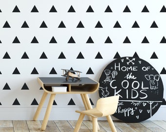 Triangle Wall Decals for Nursery, Triangle Wall Stickers Peel & Stick, Modern Triangle Wall Decal,