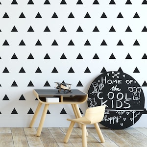 Triangle Wall Decals for Nursery, Triangle Wall Stickers Peel & Stick, Modern Triangle Wall Decal,