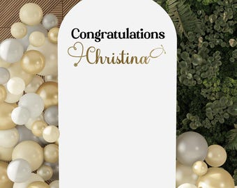 Personalized Nurse Graduation Party Decal: Balloon Arch or Sign Decor