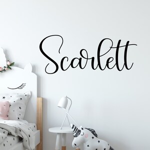 Girls Name Decal, Name Wall Decal, Girls Room Wall Decal, Little Girls Bedroom Decor, Personalized Name Decal
