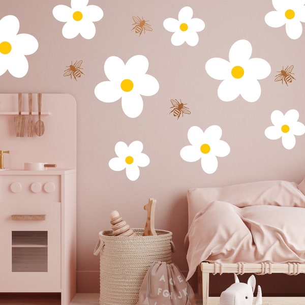 Daisy Wall Decals Etsy