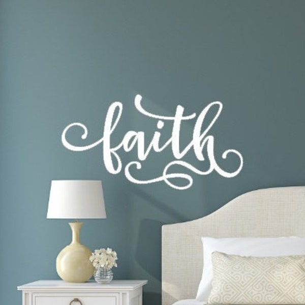 Faith Wall Decal Etsy
