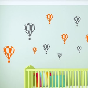 Hot Air Balloon Decals - Hot Air Balloon Nursery - Hot Air Balloon Decorations - Hot Air Balloon Wall Stickers - Children Wall Decal