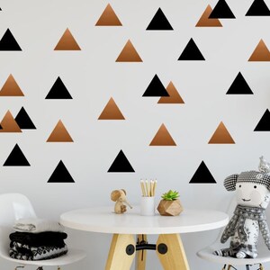 Modern Triangle Wall Decal - Triangle Wall Decal Set - Triangle Decor Decals - Triangle Vinyl Decal - Triangle Wall Sticker - 4in Triangles