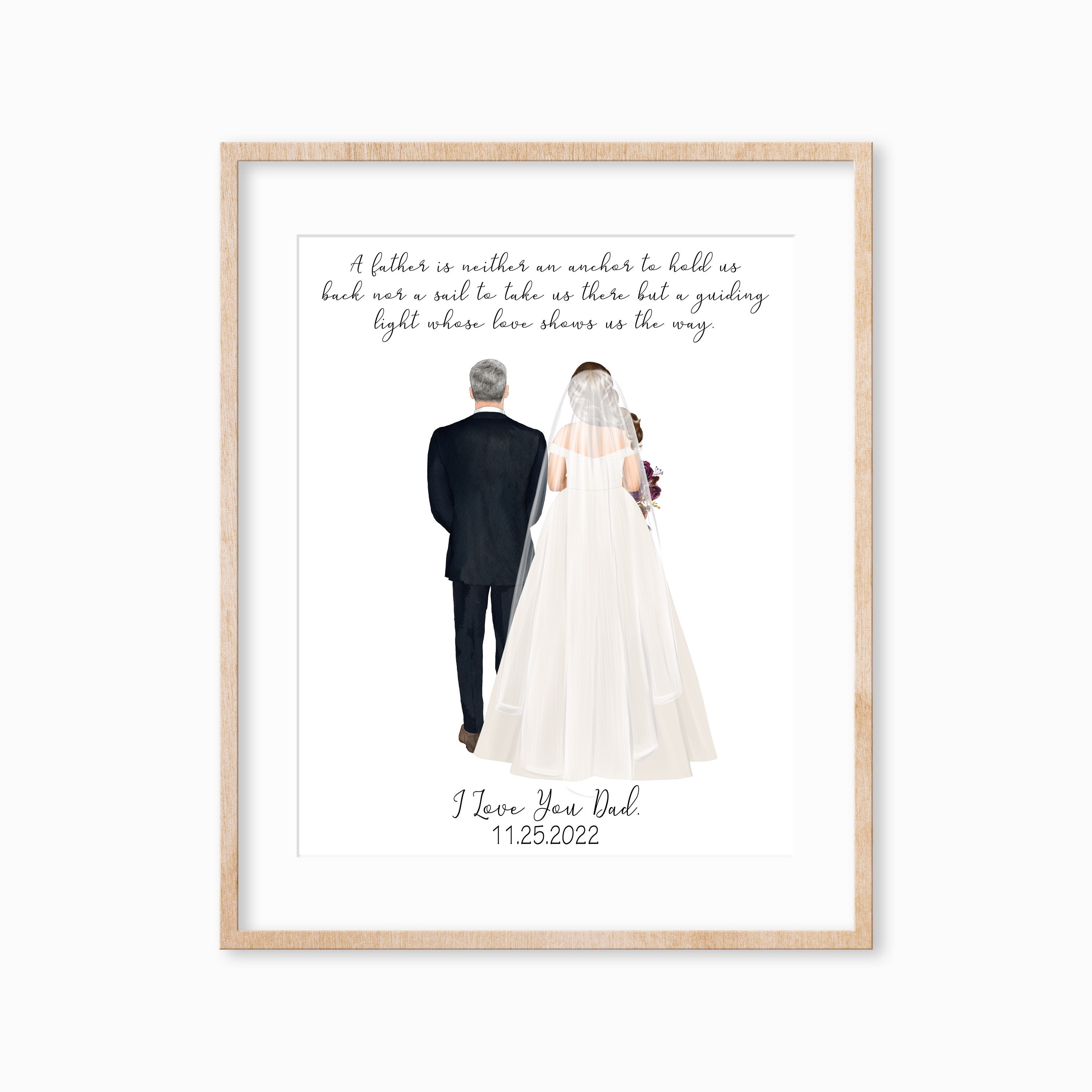 Personalized Father of the Bride Print Father of the Bride