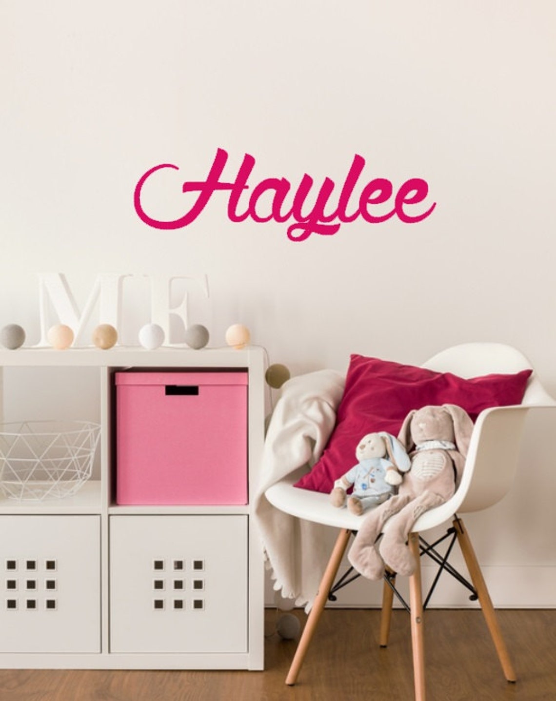 Girls Name Decal Name Wall Decal Girls Room Wall Decal Etsy