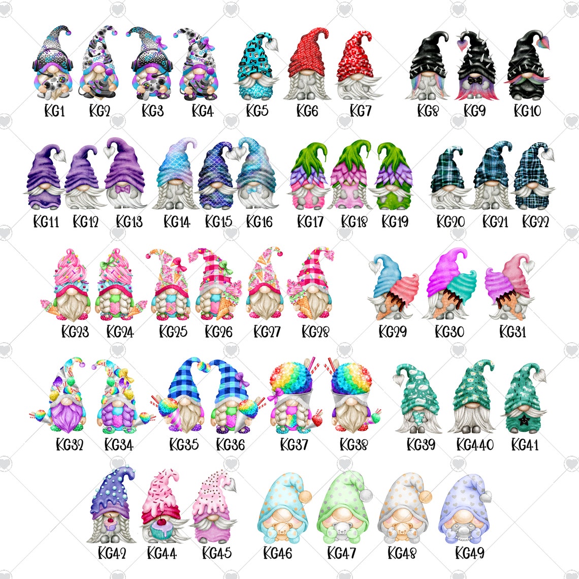 Gnome Family Portrait Gnome Family Tree Print Gift for Gnome Etsy
