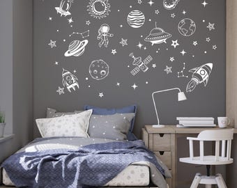 Solar System Wall Decals: Outer Space Nursery Decor