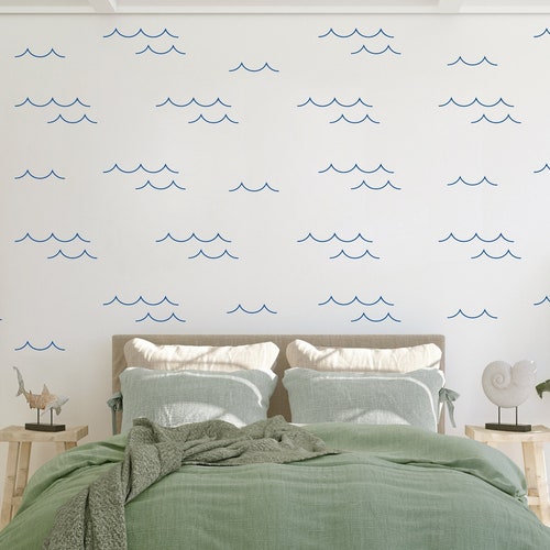 Wall Decal Ocean Waves Wall Decals Ocean Print Beach House Etsy