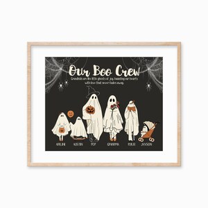 Personalized Halloween Family Portrait, Custom Family Art With Pets ...