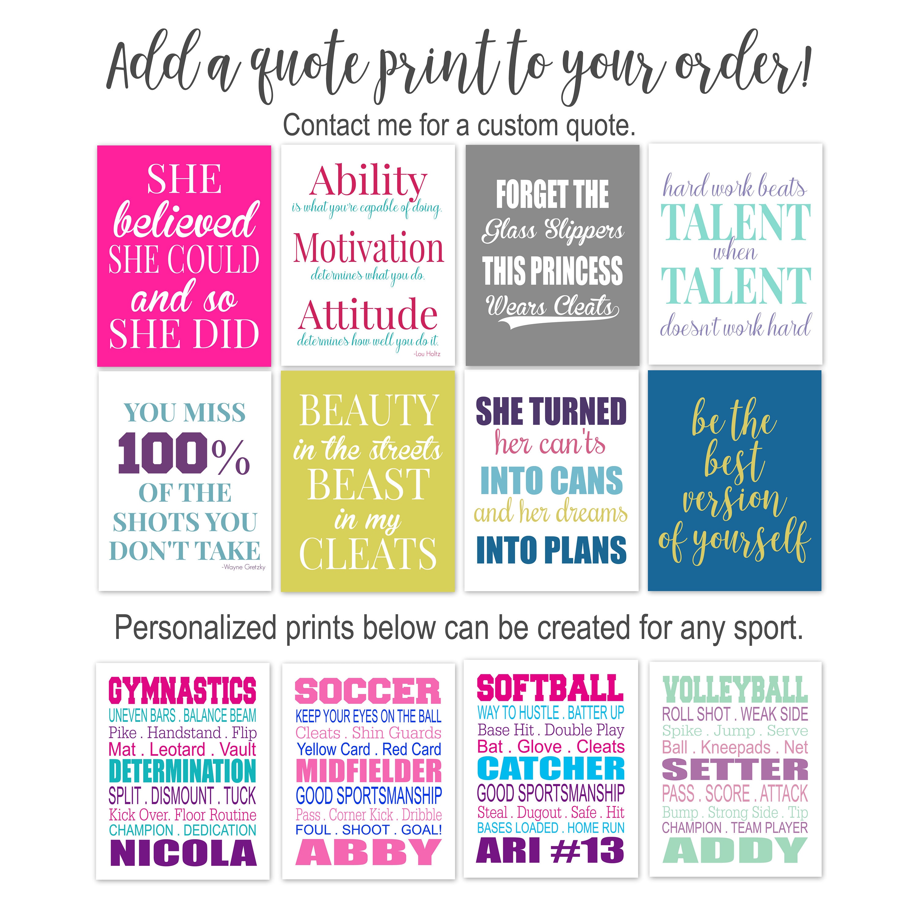 Softball Decor Girls Softball Print Softball Player Gifts | Etsy