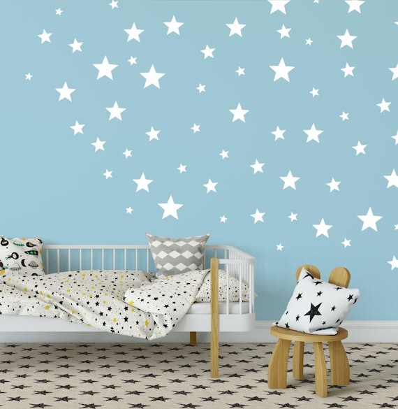 24 Stars Stickers Kid Decal Art Nursery Bedroom Vinyl Decoration Wall Art 