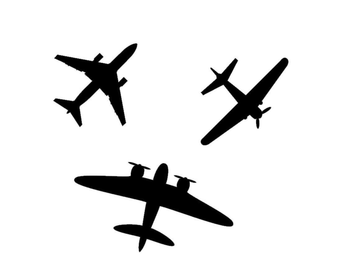 Airplane Decals Airplane Wall Decals Airplanes Wall Etsy