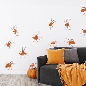 Large Spider Wall Decals Spiders Vinyl Sticker Halloween Decor Halloween Wall Decals Spiders Wall Decals Spooky Decals image 2