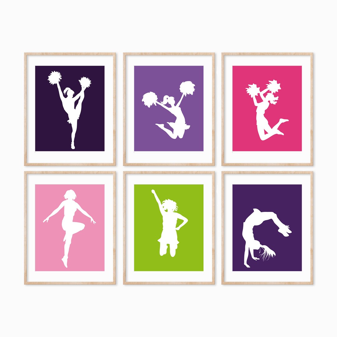 Custom Cheerleader Prints, Cheerleading Gifts, Girl Sports Room