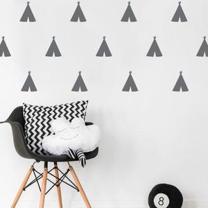 Teepee Wall Decal, Teepee Wall Decor, Tee pee Decal